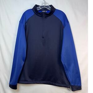 Ping Men's Size 2XL Blue/Navy Blue Long Sleeve 1/4 Zip Pullover Athleisure Top